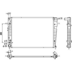 Radiator DIEDERICHS DCM3819 OE Ref 253102E401