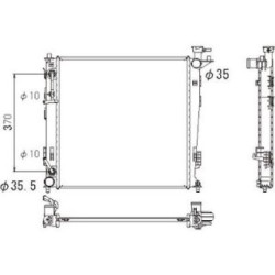 Radiator DIEDERICHS DCM3825 OE Ref 253102S050