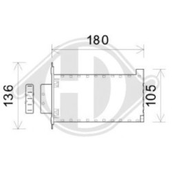 Échangeur de chaleur intérieur DCM3835 pour ALFA ROMEO GIULIETTA DIEDERICHS