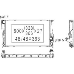 Radiator DIEDERICHS DCM3850 OE Ref 17117547059