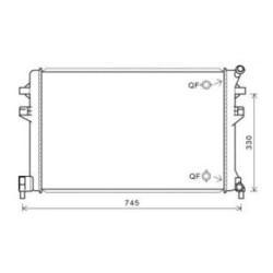 Radiator DIEDERICHS DCM3851 OE Ref 5Q0121251GB