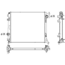 Condenser DIEDERICHS DCM3856 OE Ref 214104EB1A