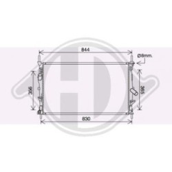 Radiateur DCM3874 pour FORD TRANSIT OE 1771533 DIEDERICHS