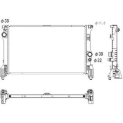 Radiator DIEDERICHS DCM3881 OE Ref 447 501 00 01