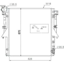 Radiator DIEDERICHS DCM3885 OE Ref 1350A809