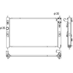 Radiator DIEDERICHS DCM3886 OE Ref 1611246080
