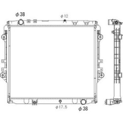 Radiator DIEDERICHS DCM3887 OE Ref 164000L460