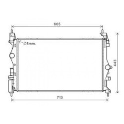 Radiator DIEDERICHS DCM3889 OE Ref 13486481