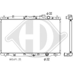 Radiateur DCM3891 pour HONDA CR-V OE 19010RSXG01 DIEDERICHS