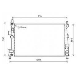 Radiator DIEDERICHS DCM3899 OE Ref 1684912