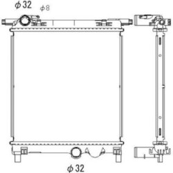 Radiator DIEDERICHS DCM3903 OE Ref 1S0 121 253 AH