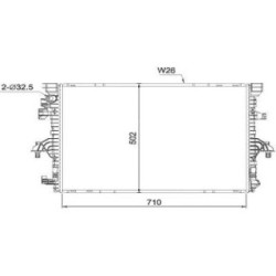 Radiator DIEDERICHS DCM3905 OE Ref 7E0 121 253 E