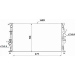 Radiator DIEDERICHS DCM3906 OE Ref CV61-8005-DE
