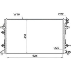 Radiator DIEDERICHS DCM3907 OE Ref 1K0 121 251 EB