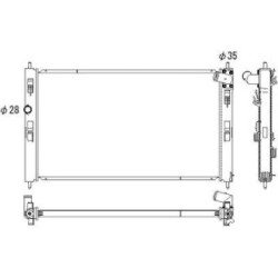 Radiator DIEDERICHS DCM3909 OE Ref 1350A764
