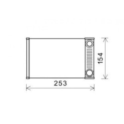 Interior Heat Exchanger DIEDERICHS DCM3915 OE Ref 95018021