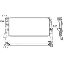 Radiator DIEDERICHS DCM3916 OE Ref 17 11 7 617 635