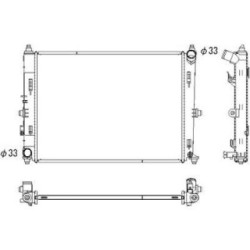 Radiator DIEDERICHS DCM3917 OE Ref P51N15200