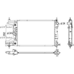 Radiator DIEDERICHS DCM3919 OE Ref 13 267 653