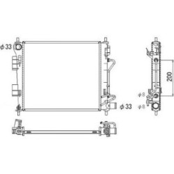 Radiator DIEDERICHS DCM3926 OE Ref 25310-B9150