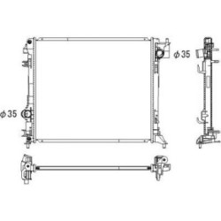 Radiator DIEDERICHS DCM3932 OE Ref 21410-4ED1A