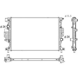 Radiator DIEDERICHS DCM3933 OE Ref 2 066 575