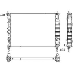 Radiator DIEDERICHS DCM3937 OE Ref 48 19 739