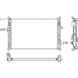 Radiator DIEDERICHS DCM3940 OE Ref 1609961580