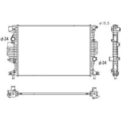 Radiator DIEDERICHS DCM3942 OE Ref 2 069 561