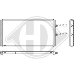 Radiateur DCM3946 pour BMW Série 3 et 4, référence d'origine 17112284608 DIEDERICHS