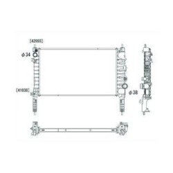 Radiator DIEDERICHS DCM3982 OE Ref 13 00 345