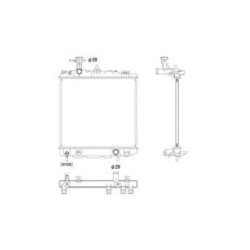 Radiator DIEDERICHS DCM3984 OE Ref 1350A537