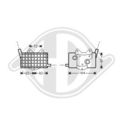 Refroidisseur de moteur DCO1036 pour MERCEDES CLASSE V, VITO OE A6011800065 DIEDERICHS