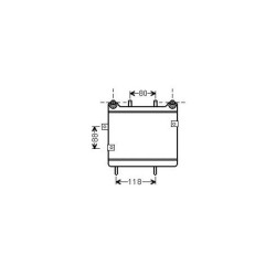 Engine Cooler DIEDERICHS DCO1042 OE Ref A2105000100