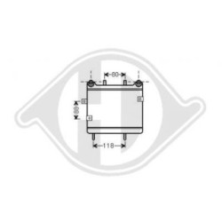 Refroidisseur de moteur DCO1042 pour MERCEDES CLASSE E, CLASSE S OE A2105000100 DIEDERICHS