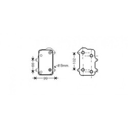 Engine Cooler DIEDERICHS DCO1082 OE Ref 99610702557