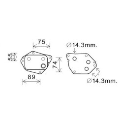 Engine Cooler DIEDERICHS DCO1089 OE Ref 264102A150