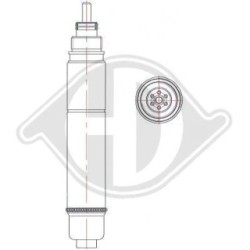 Déshydrateur (récepteur déshydrateur) DCT1031 pour LAND ROVER, MINI OE 6917489 DIEDERICHS