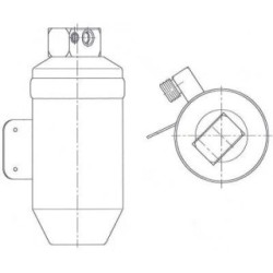 Dryer (Receiver Drier) DIEDERICHS DCT1169 OE Ref 161801352464310