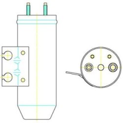 Dryer (Receiver Drier) DIEDERICHS DCT1184 OE Ref 6455FZ