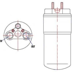Dryer (Receiver Drier) DIEDERICHS DCT1308 OE Ref 099 835 00 47 64