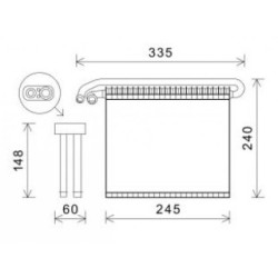 Evaporator DIEDERICHS DCV1054 OE Ref 1376929