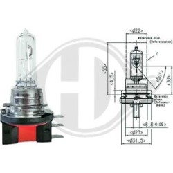 Ampoule de phare LID10021 DIEDERICHS