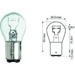 Brake Tail Light Bulb DIEDERICHS LID10051 OE Ref N000000000633