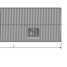 Exhaust Flex Pipe DIESEL TECHNIC 1.12821 OE Ref 1413892 DIESEL TECHNIC
