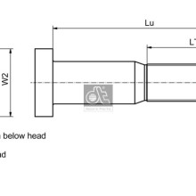 Wheel Stud DIESEL TECHNIC 1.17035 OE Ref 1368693 DIESEL TECHNIC