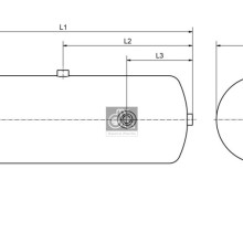 Air Tank DIESEL TECHNIC 5.70050 OE Ref 1227888 DIESEL TECHNIC