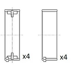 Connecting Rod Bearing FAI BB2002-025 OE Ref 1211154T10
