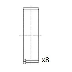Connecting Rod Bearing FAI BB2007-STD OE Ref MD1563622