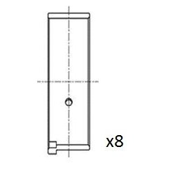 Connecting Rod Bearing FAI BB2008-STD OE Ref F80123105
